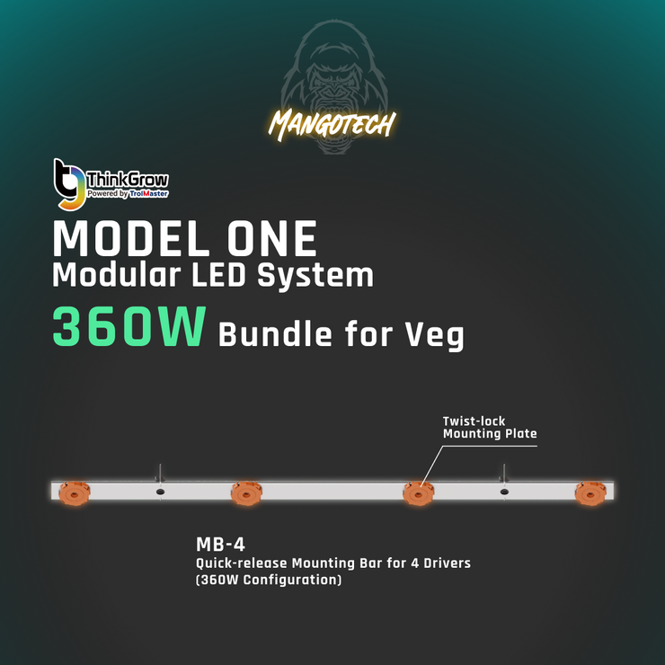 360-Watt Model One Modular Grow Light Bundle (For Veg)