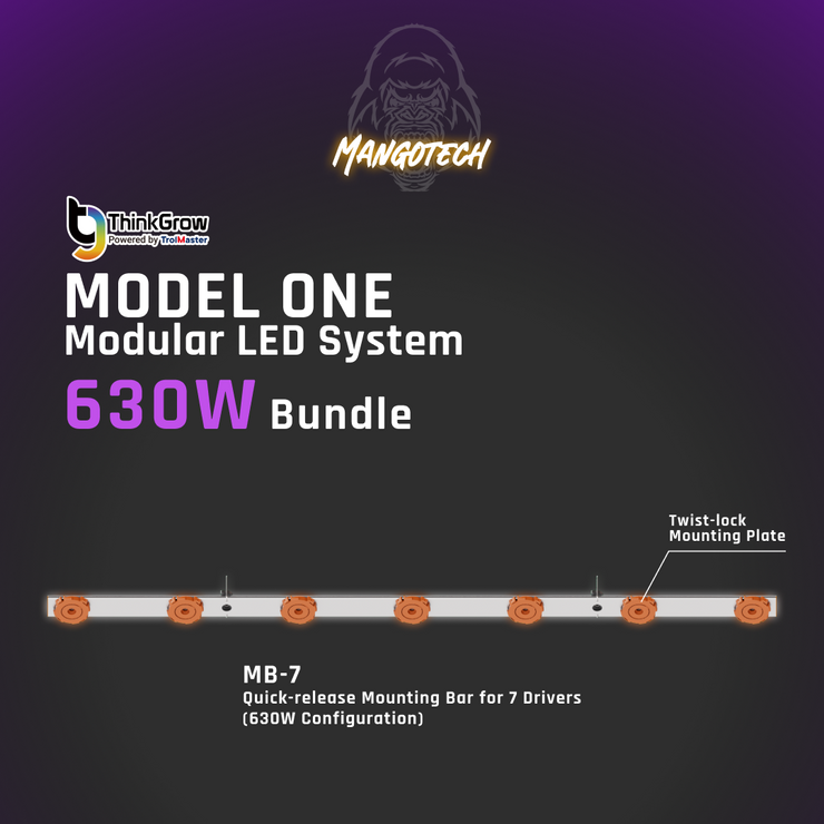 630-Watt Model One Modular Grow Light Bundle (For Bloom)