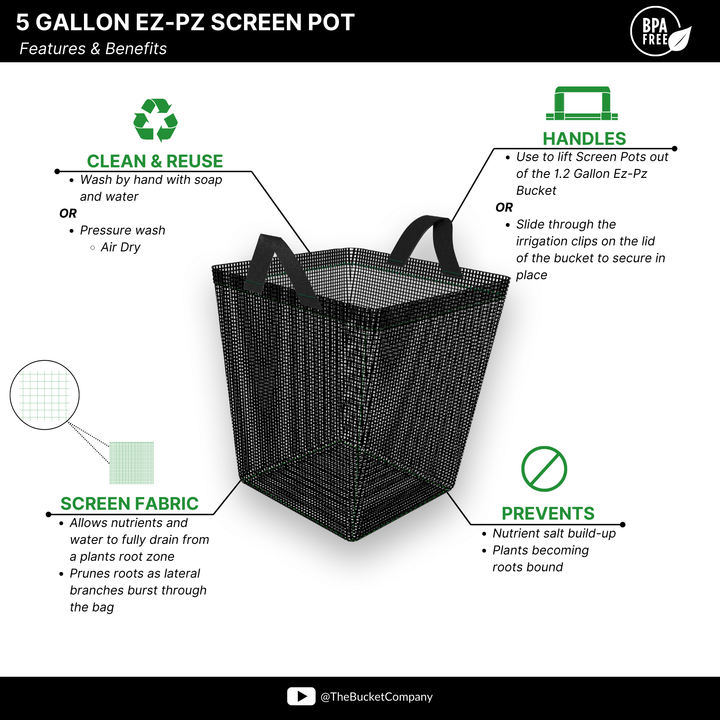 5 Gallon Ez-Pz Screen Pot