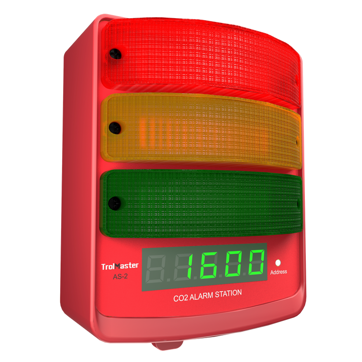 (AS-2) CO2 Alarm Station (audio/visual) plus LED Display Indicator with Cable Set